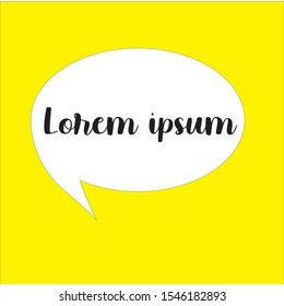 blue color background of speech bubble icons. chat cloud vector.
