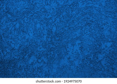 Blue color background. Texture wall. Abstract dark paint pattern. Texture stone concrete wall. Rough grain backdrop plaster. Surface stucco. Design banner, wallpaper, poster, template, card. Vector