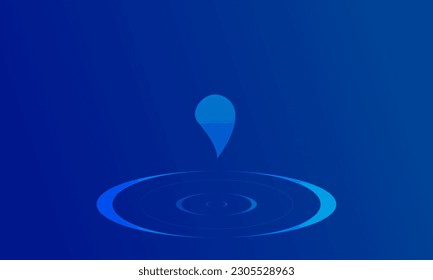 blue color background with water drops