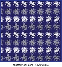 blue color background  white and gray color flowers design