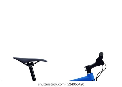 blue color bicycle
