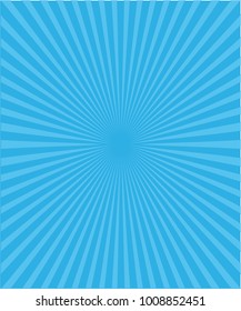 Blue color burst background. Vector illustration