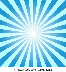 blue color burst background. Vector illustration