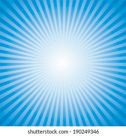 blue color burst background. Vector illustration