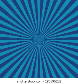 blue color burst background. Vector illustration 