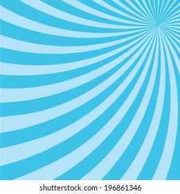 blue color burst background. Vector illustration 