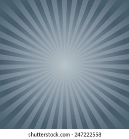 Blue color burst background. Vector illustration