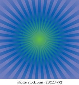 Blue color burst background. Vector illustration