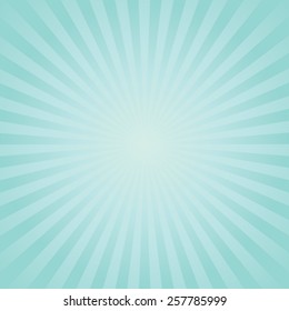 Blue color burst background. Vector illustration