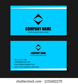 Blue Color Business Card Template