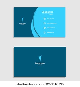 Blue Color Of Bussines Card Design