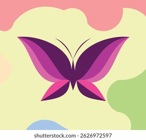 BLUE COLOR BUTTERFLY VECTOR ART GRAPHICS ILLUSTRATOR LOGOTYPE NEW DESIGN