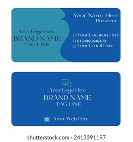 Tamiz de diseño de tarjeta de color azul