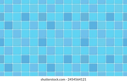 fondo de textura de pared de azulejos de cerámica de color azul. Textura de mosaico geométrico. Patrón simple sin fisuras para el telón de fondo, la publicidad, el Anuncio, el póster, el volante o el Web