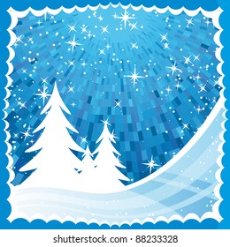 Blue color Christmas background