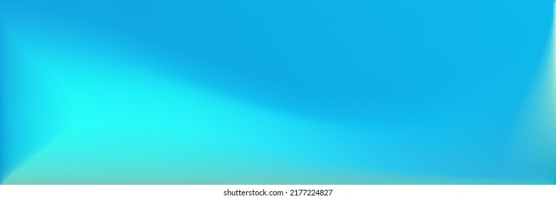 Blue Color Dark Blurred Texture Illustration. Natural Blank Wavy Gradient Mesh. Colorful Office Background. Indigo Sea Smooth Surface Backdrop. Turquoise Vivid Wavy Gradient Mesh.