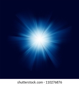 A Blue color design with a burst. EPS 8 vector file included