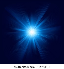 Blue color design with a burst. EPS 8 vector file included