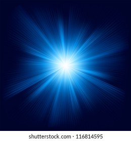 Blue color design with a burst. EPS 8 vector file included