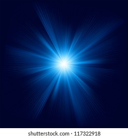 Blue color design with a burst. EPS 8 vector file included