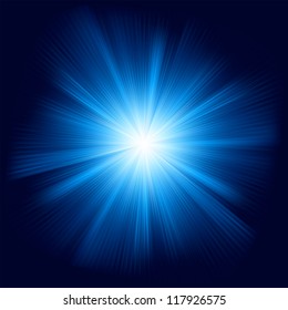 Blue color design with a burst. EPS 8 vector file included