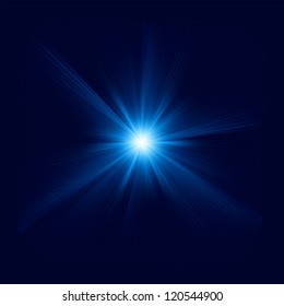 Blue color design with a burst. EPS 8 vector file included