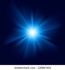 Blue color design with a burst. EPS 8 vector file included