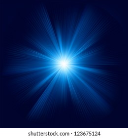 Blue color design with a burst. EPS 8 vector file included