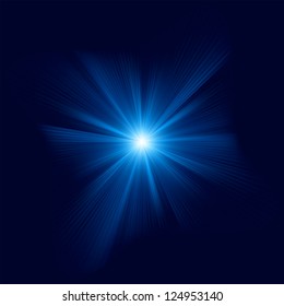 Blue color design with a burst. EPS 8 vector file included