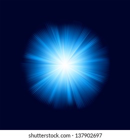 Blue color design with a burst. EPS 8 vector file included
