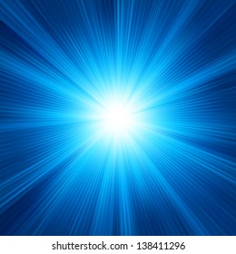 Blue Color Design With A Burst. EPS 10 Vector File Included