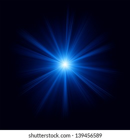 Blue color design with a burst. EPS 8 vector file included