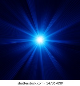 Blue color design with a burst. EPS 10 vector file included