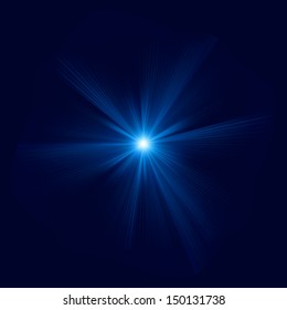 Blue color design with a burst. EPS 10 vector file included