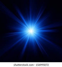 Blue color design with a burst. EPS 10 vector file included