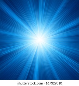 Blue color design with a burst. EPS 10 vector file included