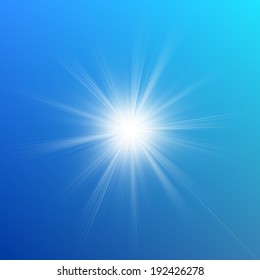 Blue color design with a burst. EPS 10 vector file included