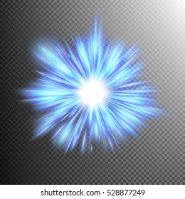 Blue color design with a burst. EPS 10 vector file included