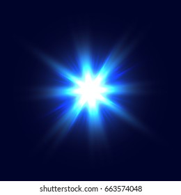 A Blue color design with a burst. EPS 10 vector file included