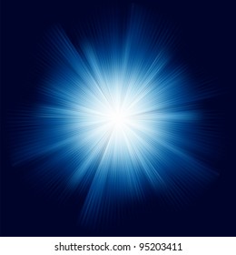 A Blue color design with a burst. EPS 8 vector file included