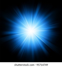 A Blue color design with a burst. EPS 8 vector file included