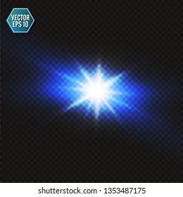 Blue color design with a burst. Vector illustration EPS 10