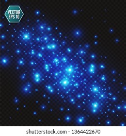 Blue color design with a burst. Vector illustration EPS 10