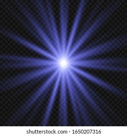 Blue color design with a burst. Vector illustration EPS 10