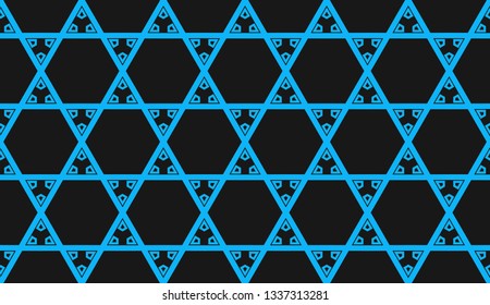 Blue color. Design for prints, textile, decor, fabric. for holiday decoration, holiday packaging. Vector seamless pattern
