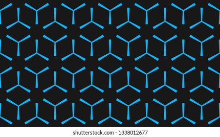 Blue color. Design for prints, textile, decor, fabric. for holiday decoration, holiday packaging. Vector seamless pattern