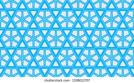 Blue color. Design for prints, textile, decor, fabric. for holiday decoration, holiday packaging. Vector seamless pattern