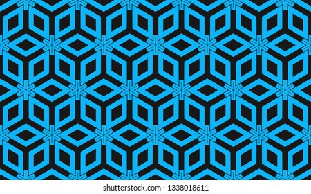 Blue color. Design for prints, textile, decor, fabric. for holiday decoration, holiday packaging. Vector seamless pattern