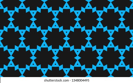 Blue color. Design for prints, textile, decor, fabric. for holiday decoration, holiday packaging. Vector seamless pattern