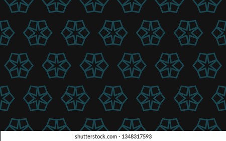 Blue color. Design for prints, textile, decor, fabric. for holiday decoration, holiday packaging. Vector seamless pattern